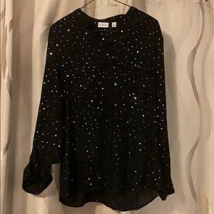 Ladies Black Dressy Shirt